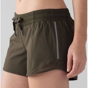 Lululemon Short 2.5”, Size 4, Olive Green